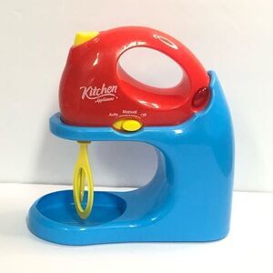 kitchen appliance red blue mixer missing bowl play pretend house kids toys